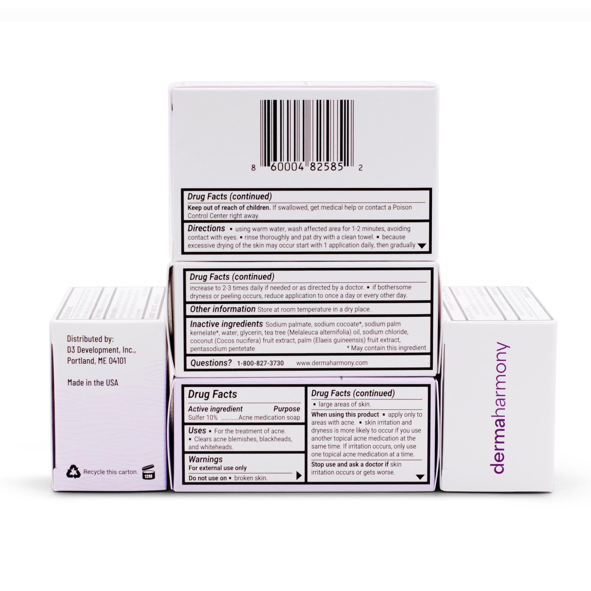 DermaHarmony barra olor azufre-arbol-te: aroma suave que enmascara el olor característico.