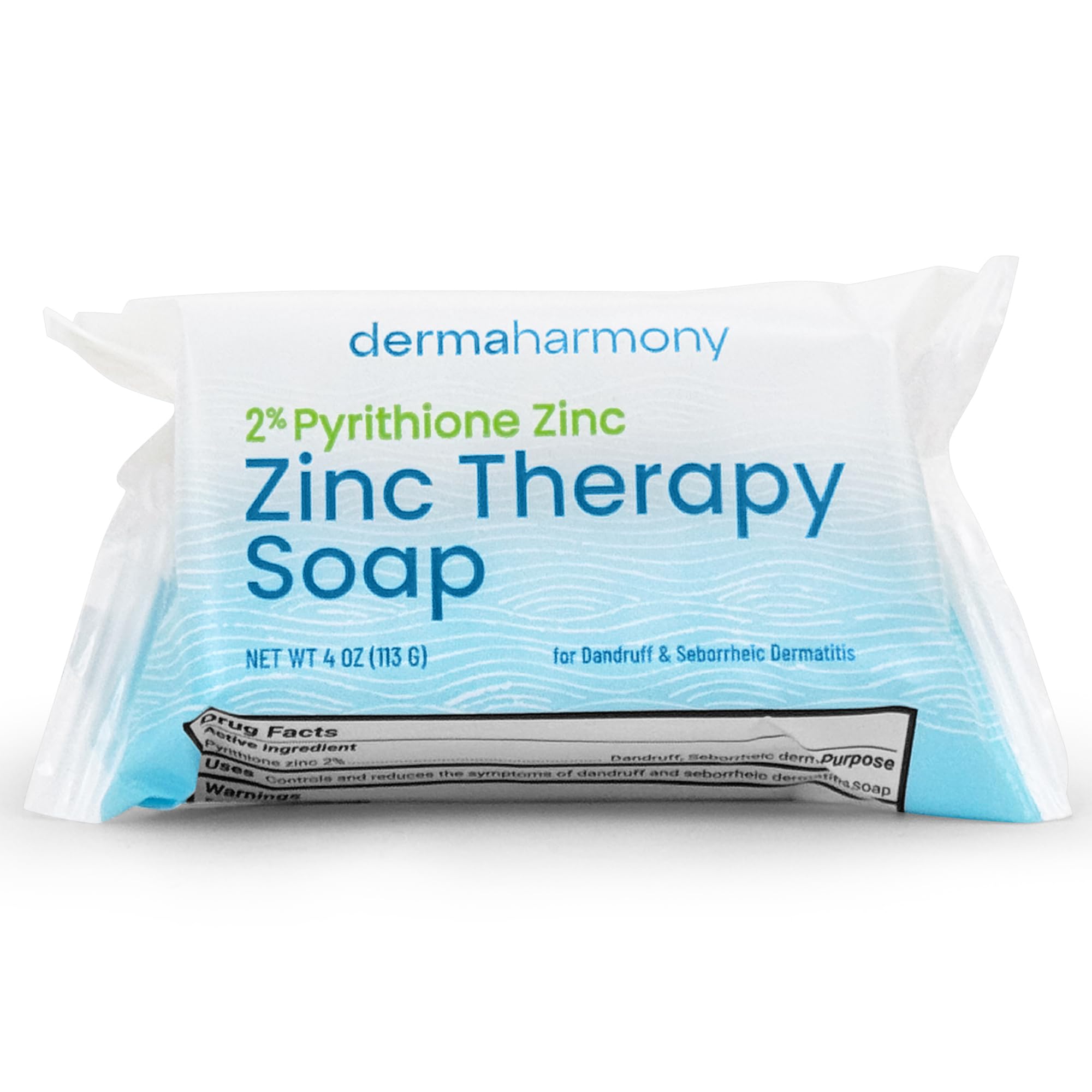 Dermaharmony fragrance-free soap bar label, ideal for sensitive routines.