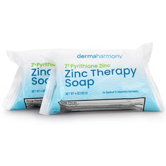 DermaHarmony barra zinc 2% con textura natural para piel sensible.