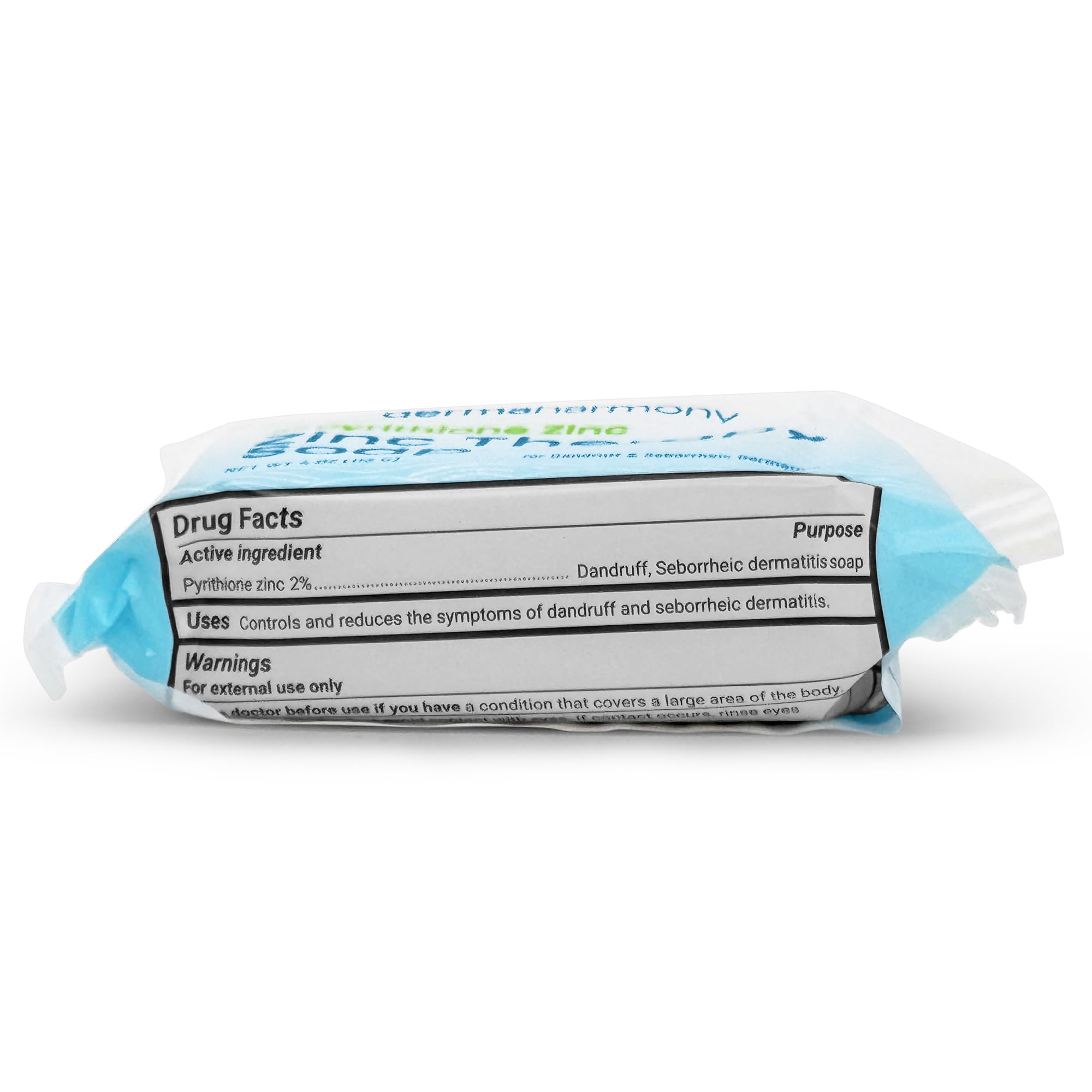 DermaHarmony Barra zinc piritiona apta para piel sensible.