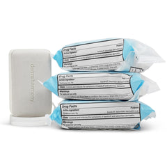 DermaHarmony barra zinc espumosa para cuero cabelludo sensible y cuidado.