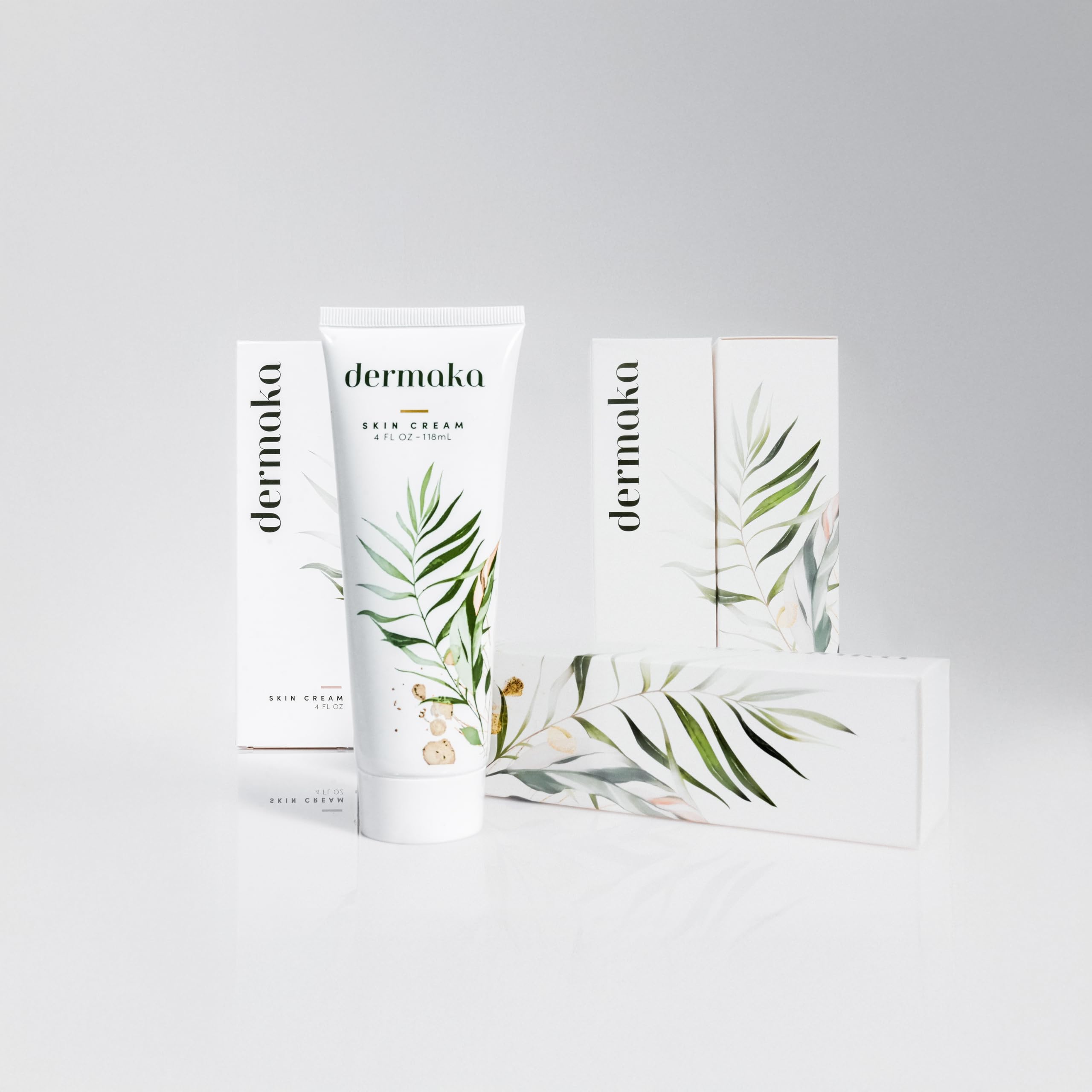 Arnica and Bromelain ingredients shown in Dermaka cream.