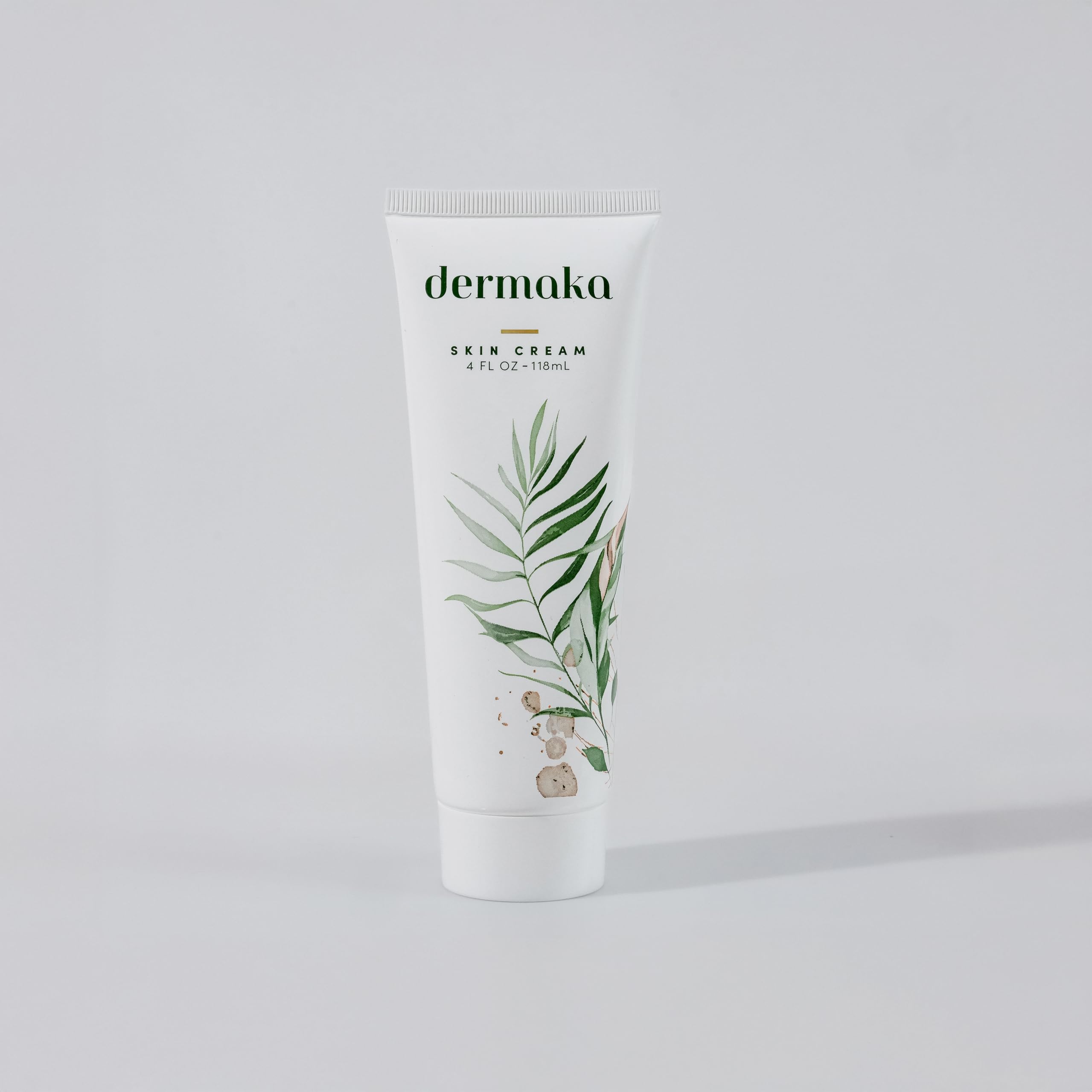 Close-up of Dermaka natural ingredients in cream.