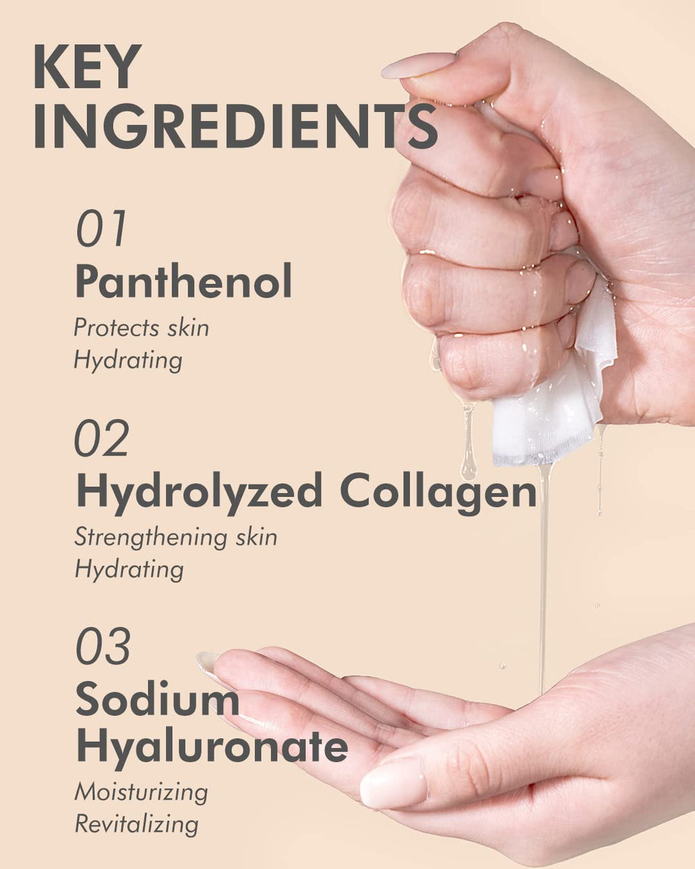 DERMAL ISO-certified, cruelty-free formula is gentle on sensitive skin.