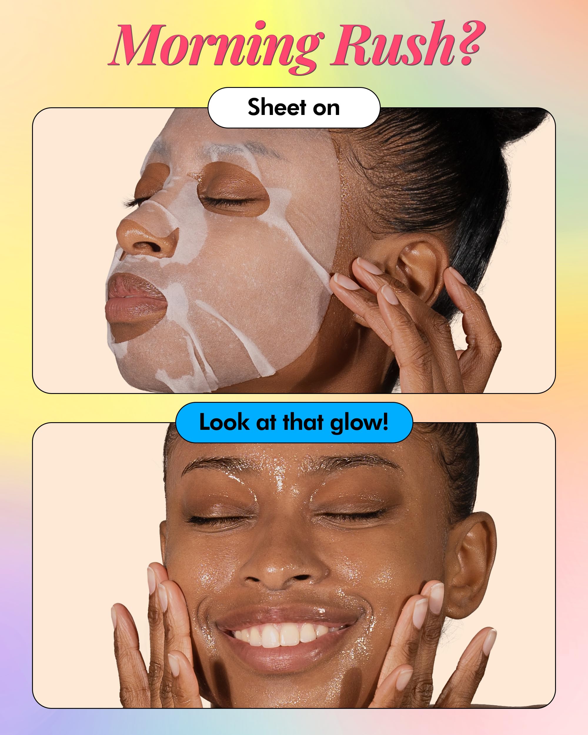 DERMAL mascarilla de vitamina perlada para revitalización ligera.