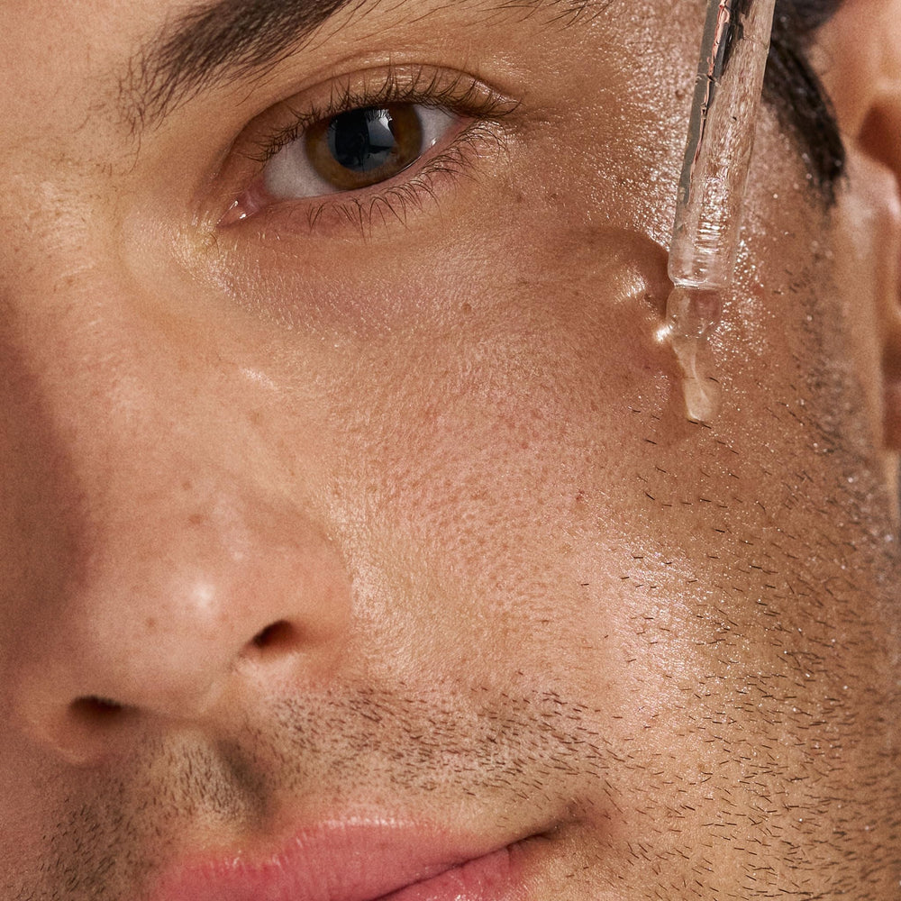 Dermalogica Age Bright Clearing Serum microbiome-friendly concept depicted near product label.