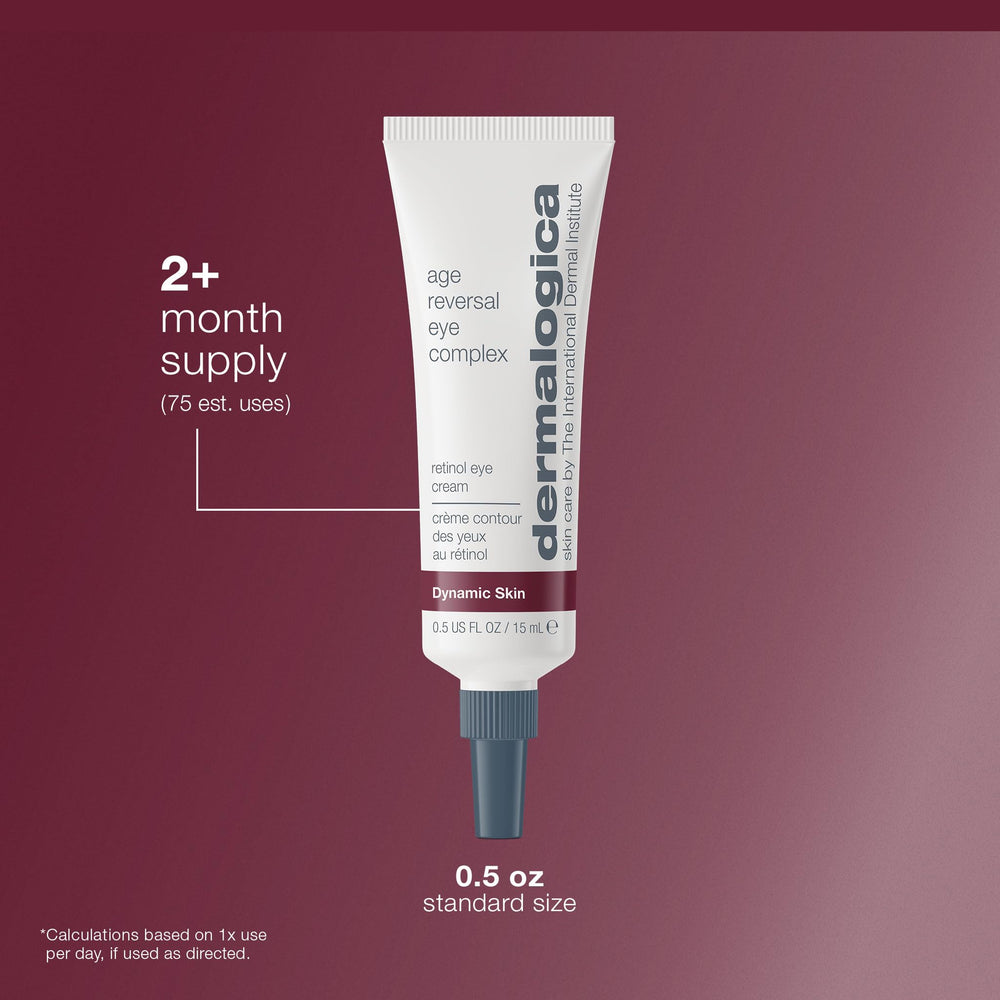 Dermalogica Age Reversal Eye Complex with Vitamin C and peptides for firming the eye contour.