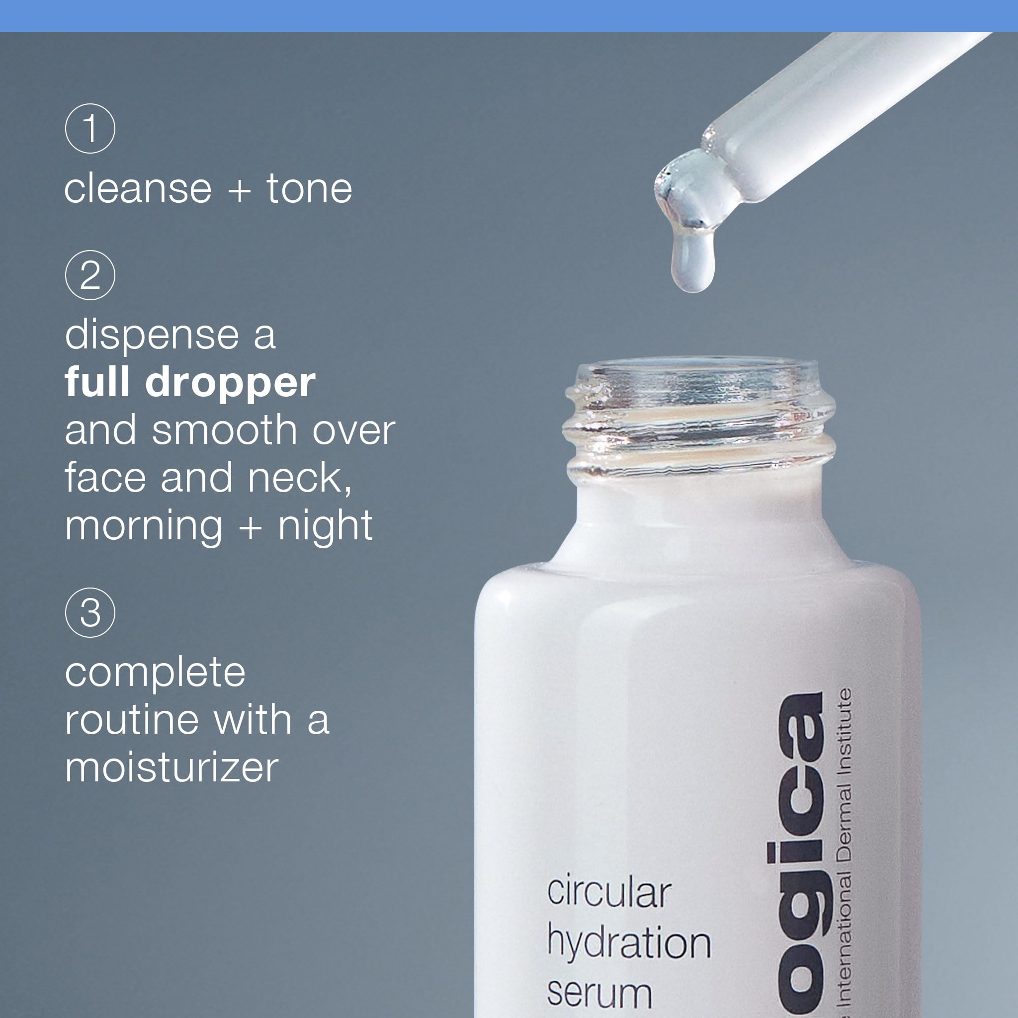 Dermalogica serum bottle highlights algae extract for lasting moisture.