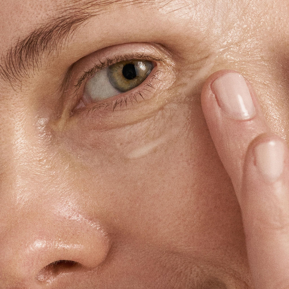 Close-up of the lightweight, fast-absorbing texture of Dermalogica Biolumin-C eye serum.