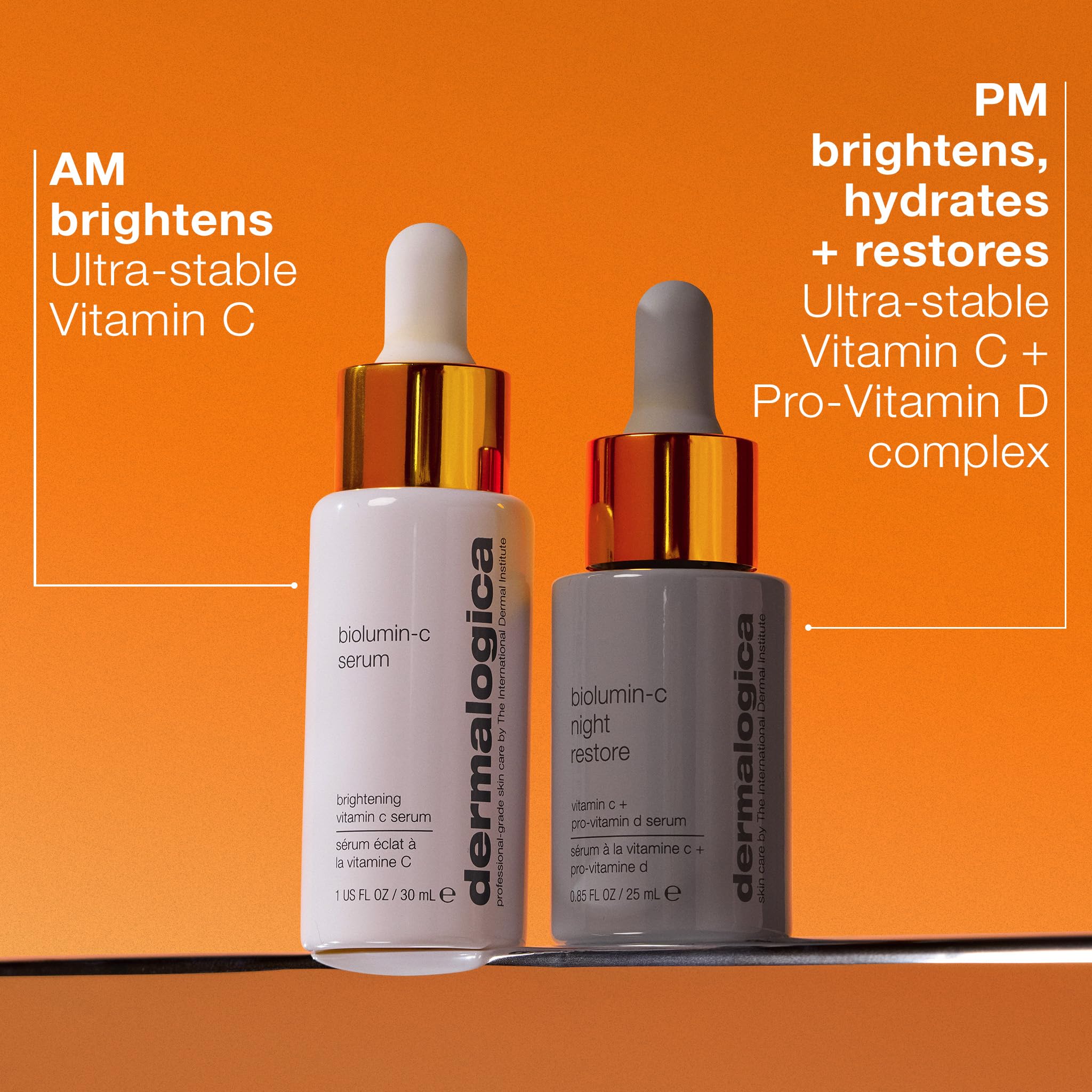 Dermalogica Biolumin-C Serum with chia seed oil delivering hydration.