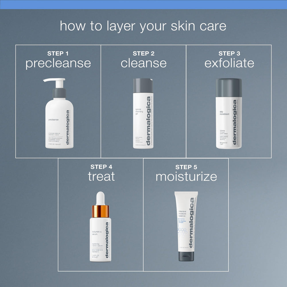 Dermalogica Intensive Moisture Balance jumbo jar with clean towel setup.