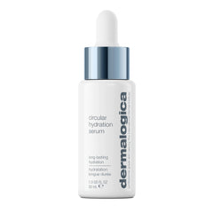 Dermalogica Circular Hydration Serum bottle demonstrates long-lasting hydration at a glance.