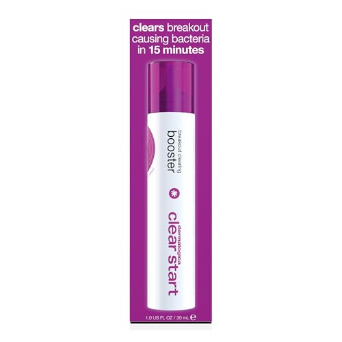 Dermalogica Clear Start bottle pump application demonstrates easy spot treatment.