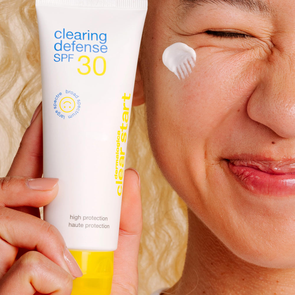 Natural Tapioca feature shown as a matte shield reducing shine.