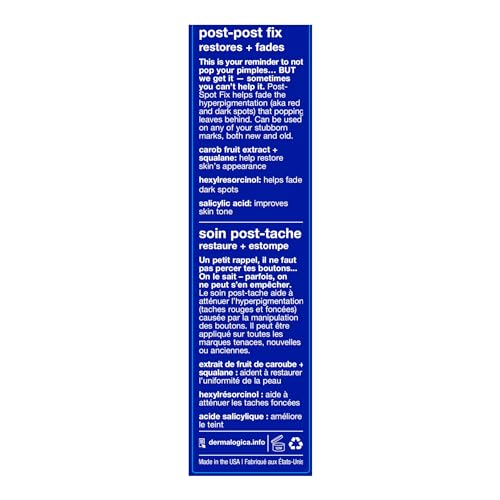 Dermalogica Clear Start Post-Breakout Fix application dot showing precise post-acne spot treatment.