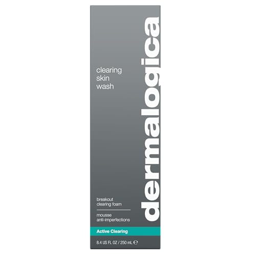 Dermalogica Clearing Skin Wash pump-top showing controlled foam application.