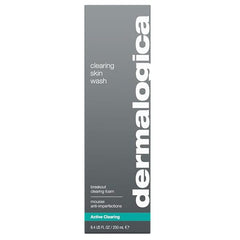Dermalogica Clearing Skin Wash pump-top showing controlled foam application.