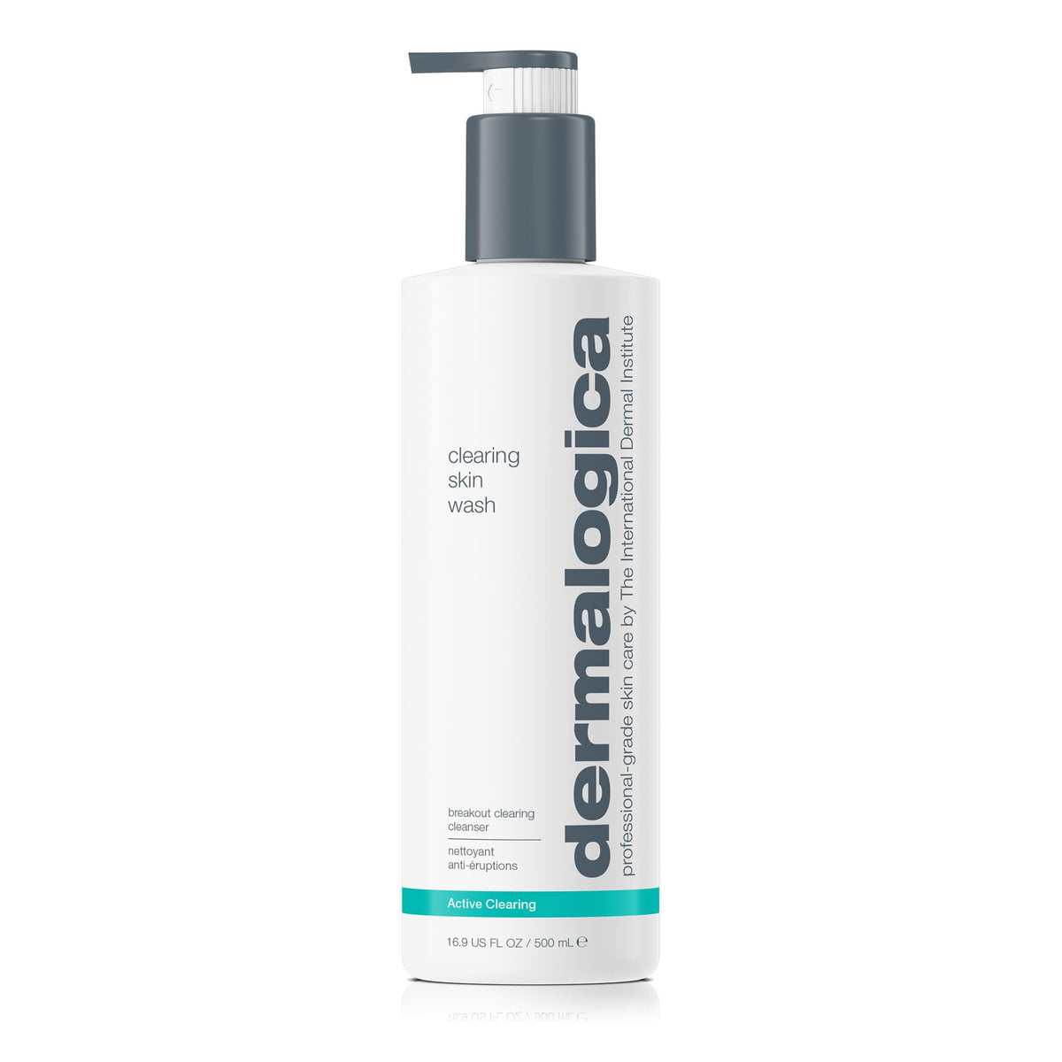 Dermalogica Clearing Skin Wash foaming cleanser close-up showing rich lather for clear pores