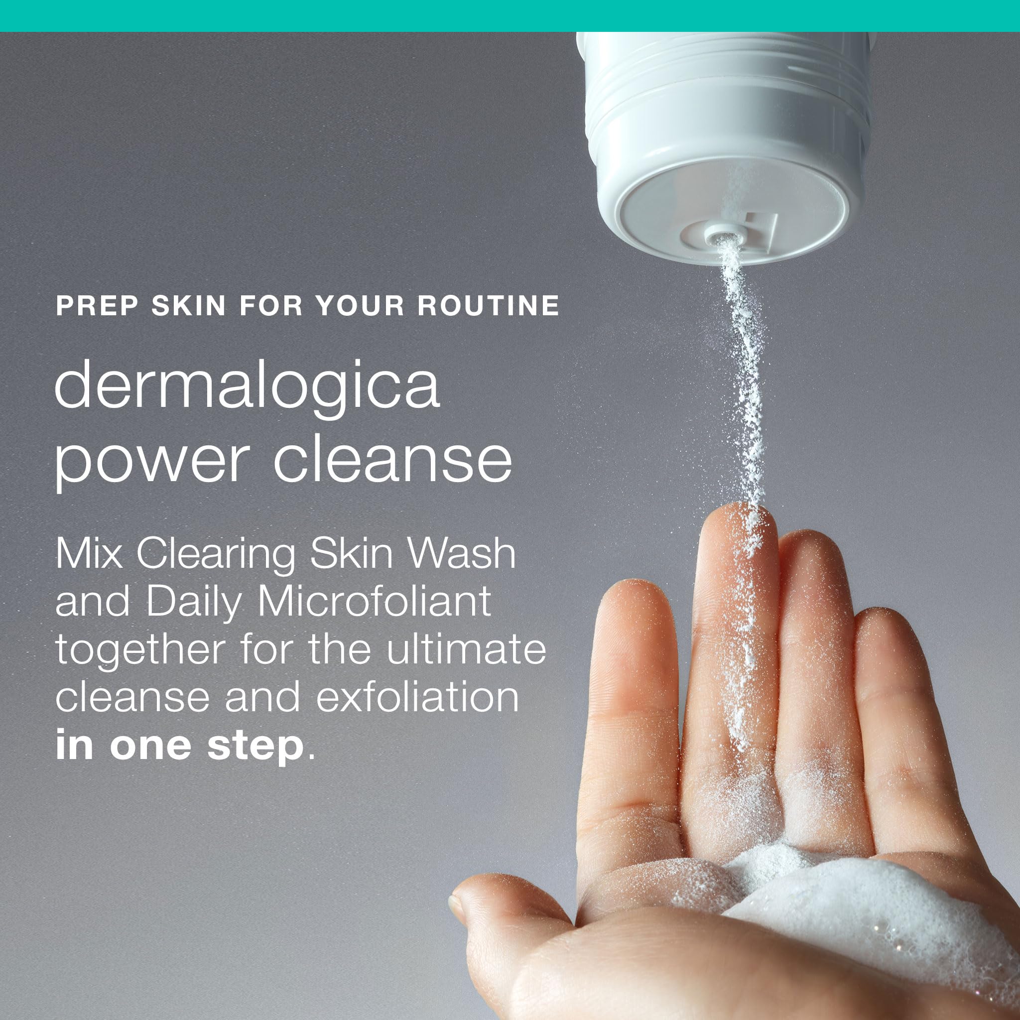 Dermalogica Clearing Skin Wash pictured as part of morning skincare regimen