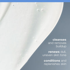 Pour of Dermalogica Daily Glycolic Cleanser demonstrates cleansing action removing buildup.