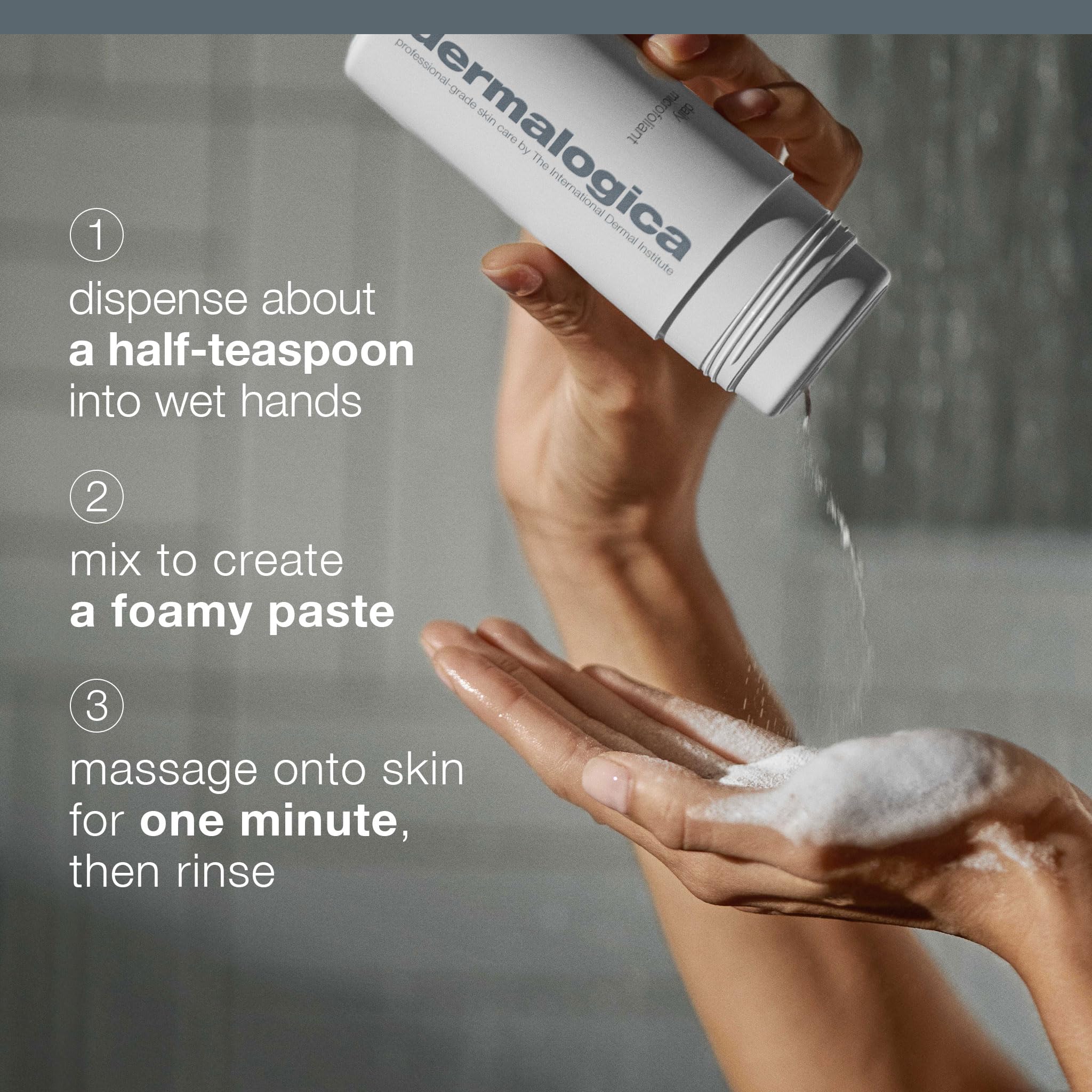 Dermalogica Daily Microfoliant's lightweight formula feels mild during exfoliation.