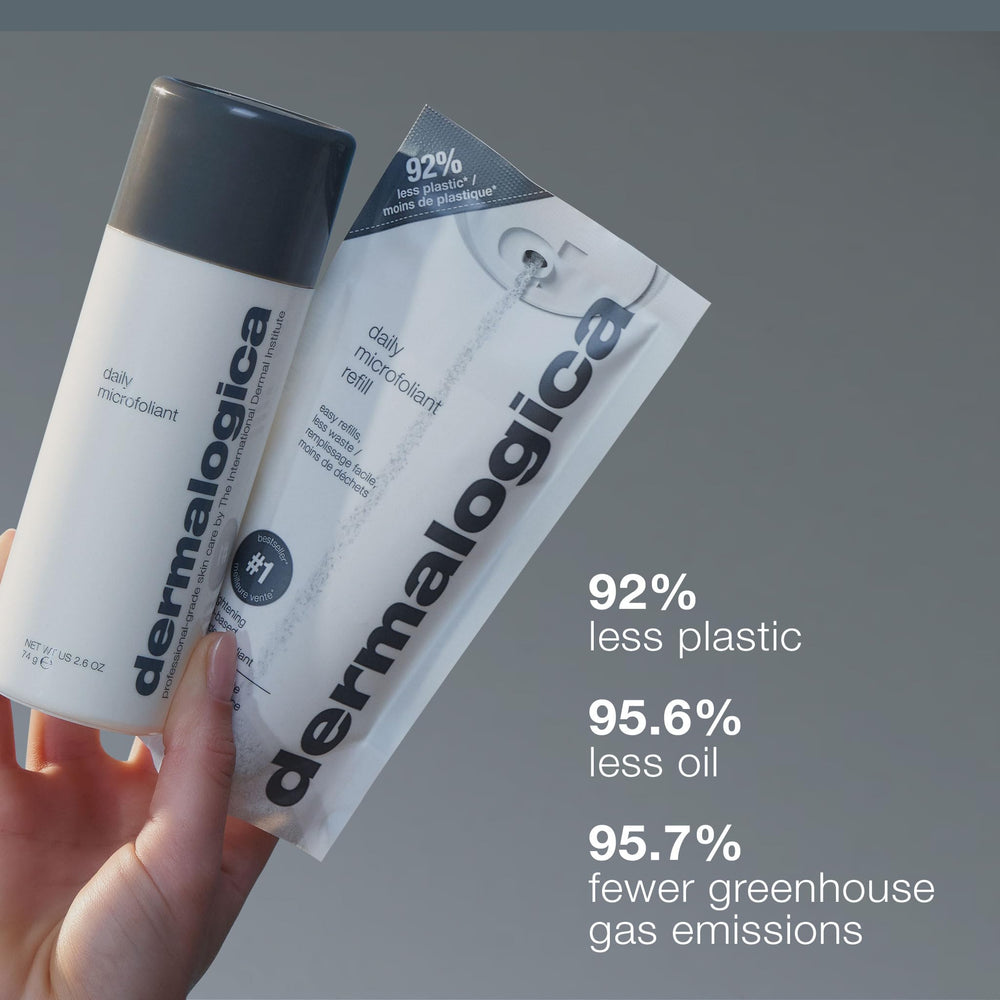 Dermalogica Daily Microfoliant product-packaging clean, compact design for daily rituals.