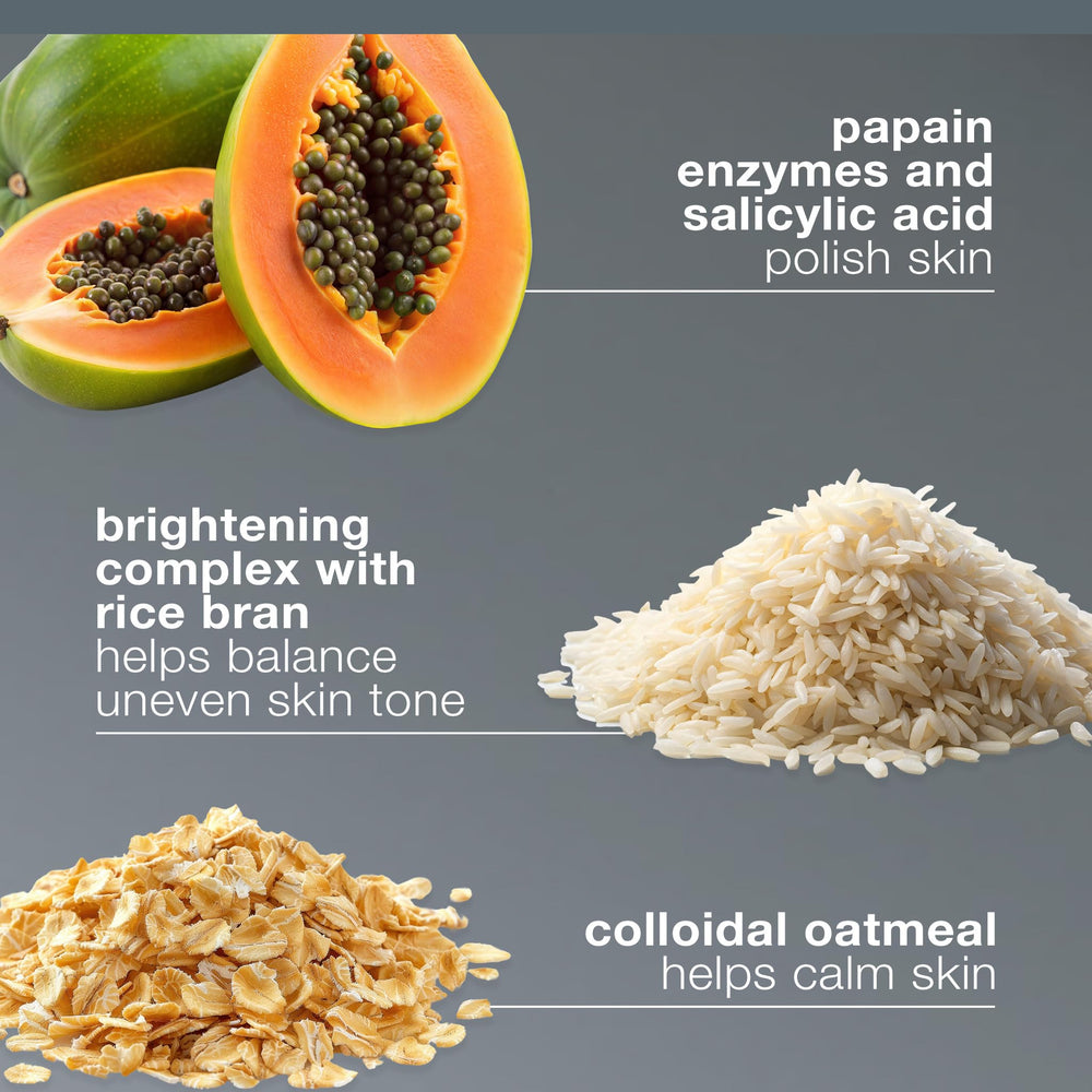 Dermalogica Daily Microfoliant papaya-enzyme blend supports a brighter-looking complexion.