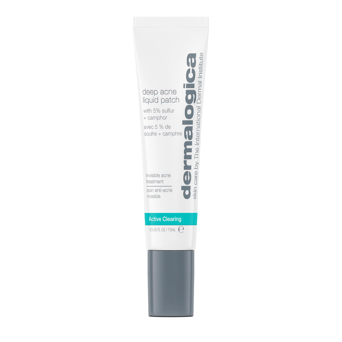Dermalogica Deep Acne Liquid Patch bottle and packaging for discreet blemish care.