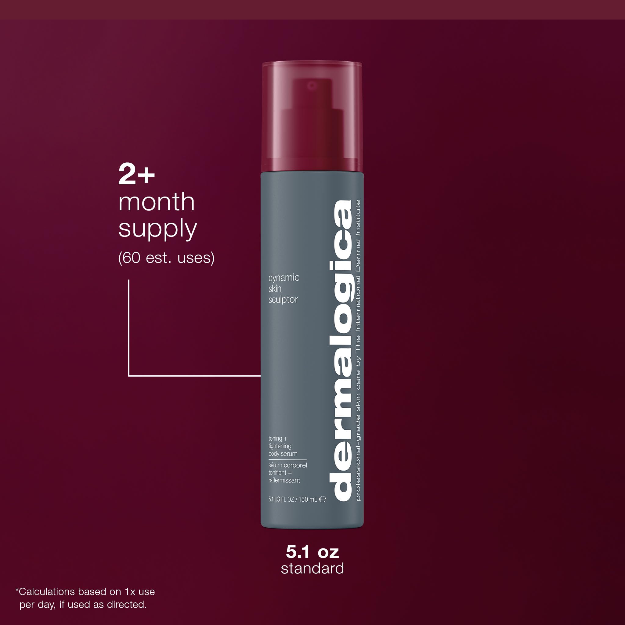Dermalogica Dynamic Skin Sculptor bottle rests on a bathroom shelf for daily use.