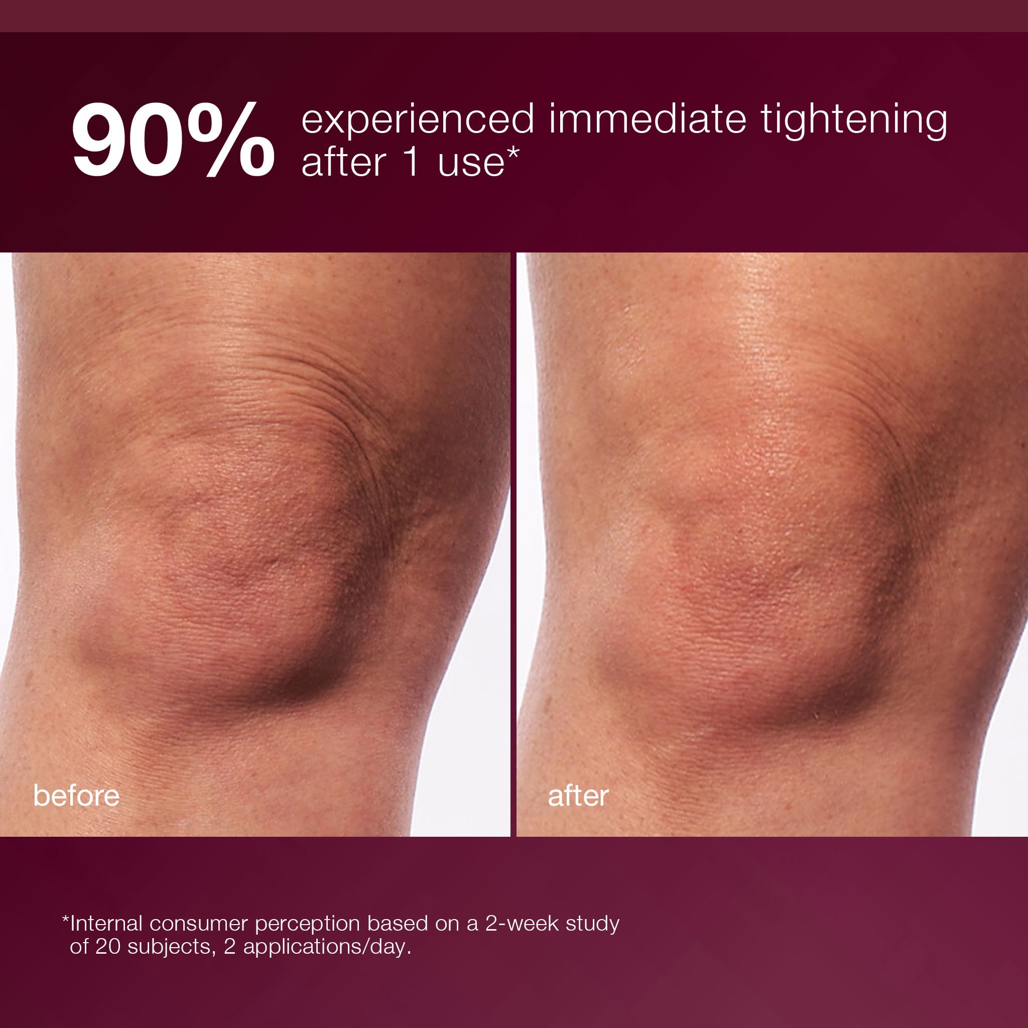 Dermalogica Dynamic Skin Sculptor creamy texture on skin illustrates smoothing benefits.