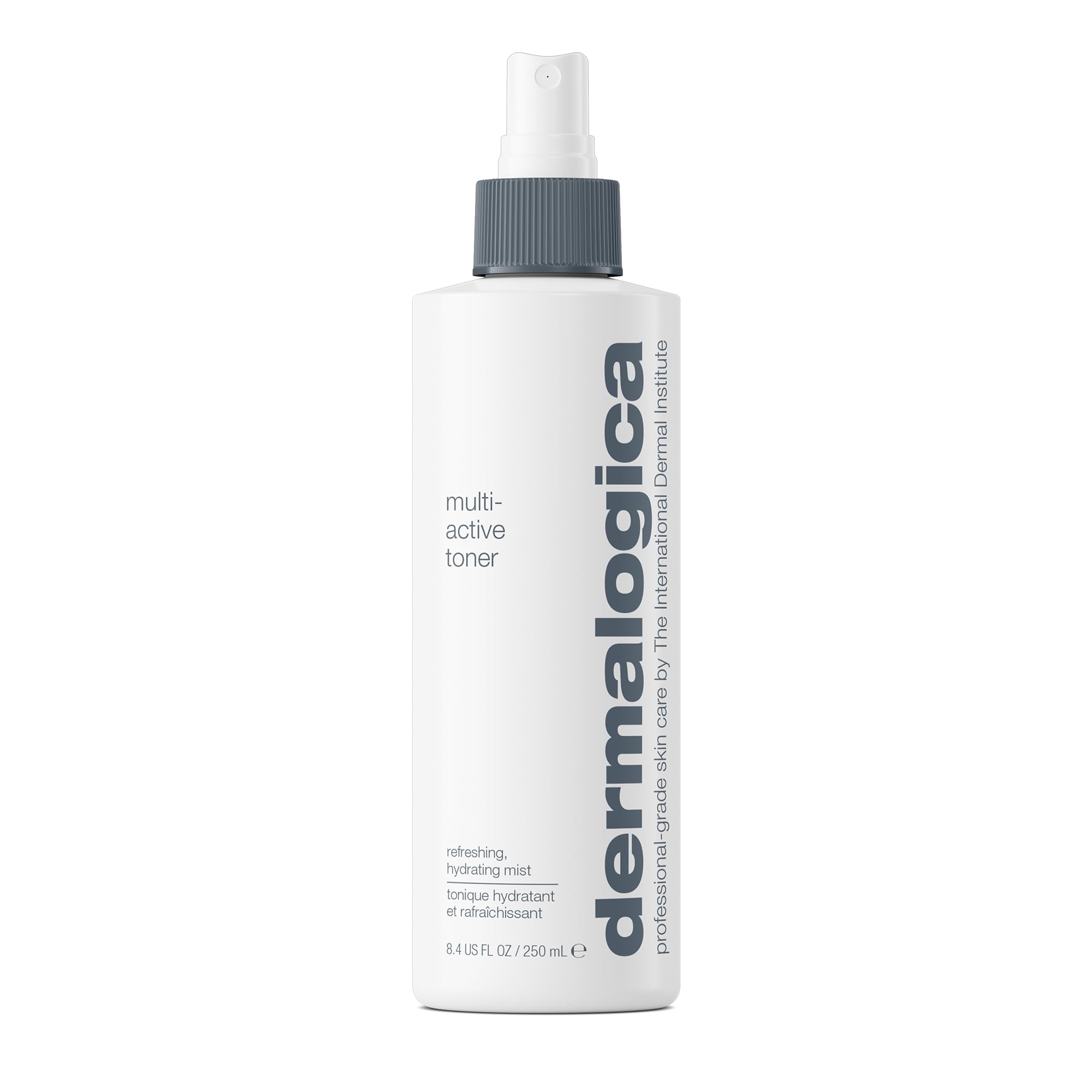 Dermalogica Multi-Active Toner spray bottle delivers refreshing hydration and skin prep.