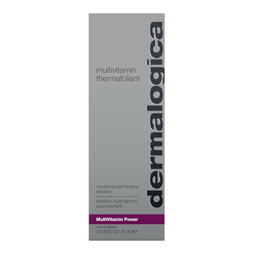 Dermalogica Multivitamin Thermafoliant tube close-up highlights compact 2.5 oz size