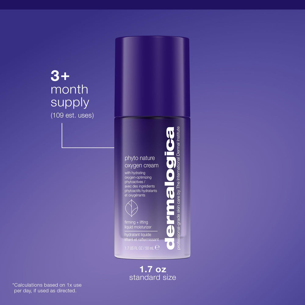 Dermalogica Phyto Nature Oxygen Cream sits on a clean vanity, signaling an easy daily routine.