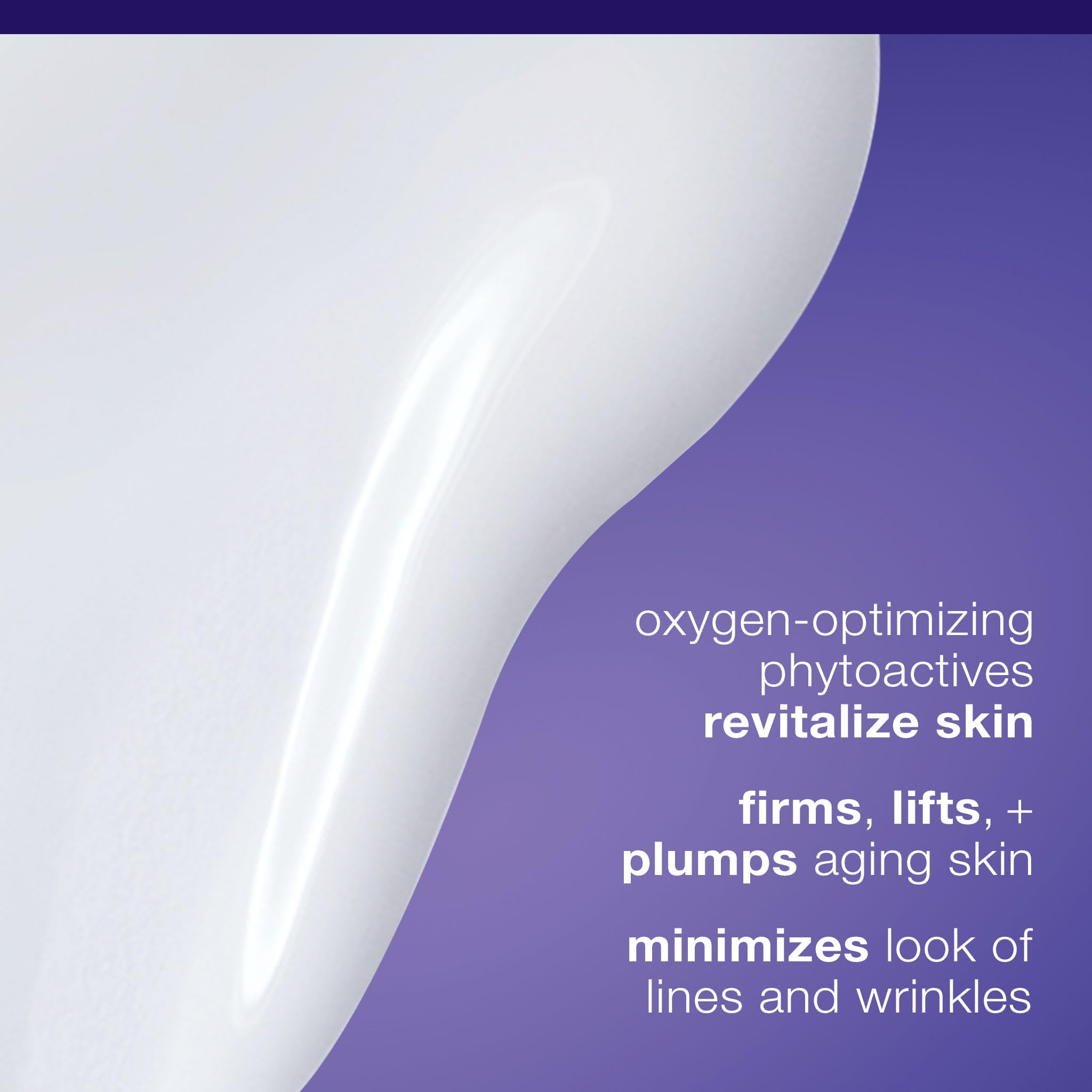 Dermalogica Phyto Nature Oxygen Cream texture swirl shows lightweight, fast-absorbing moisture.