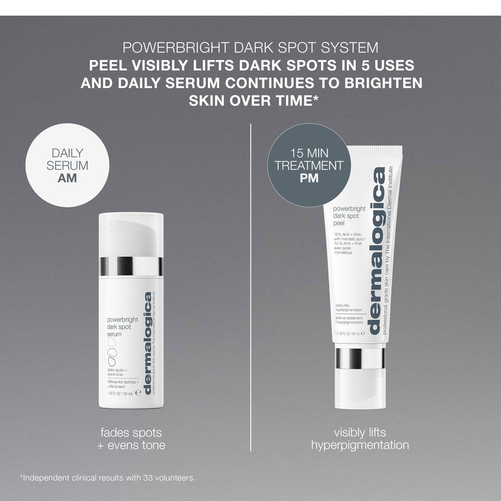 Dermalogica PowerBright Dark Spot Serum ashwagandha symbol suggests antioxidant support