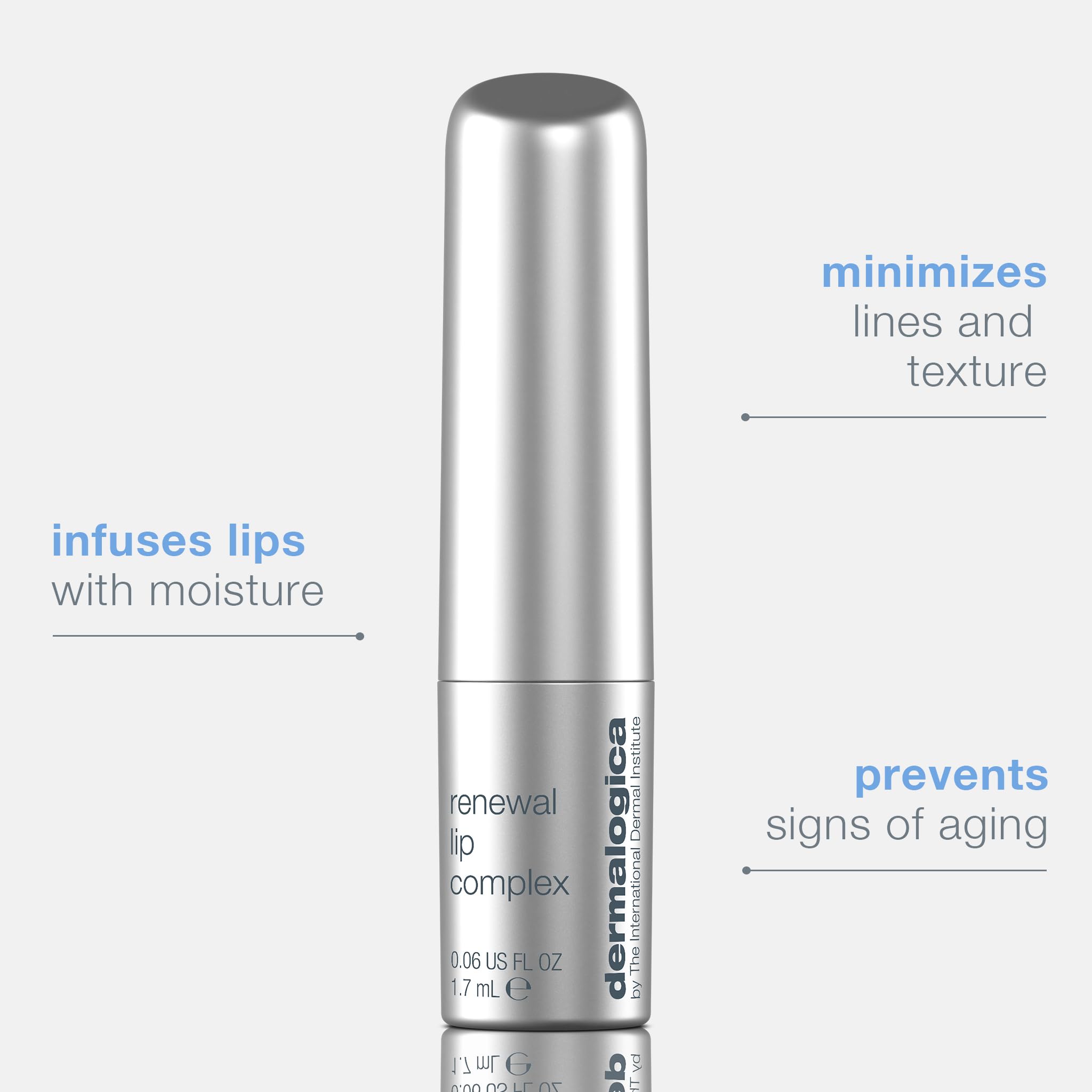 Dermalogica Renewal Lip Complex ingredients highlighting avocado oil and butters