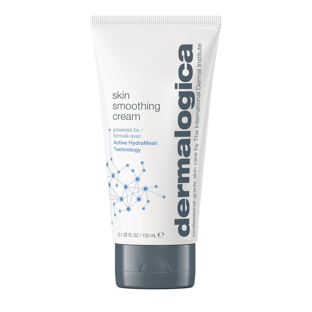 Dermalogica Skin Smoothing Cream bottle delivering long-lasting hydration.