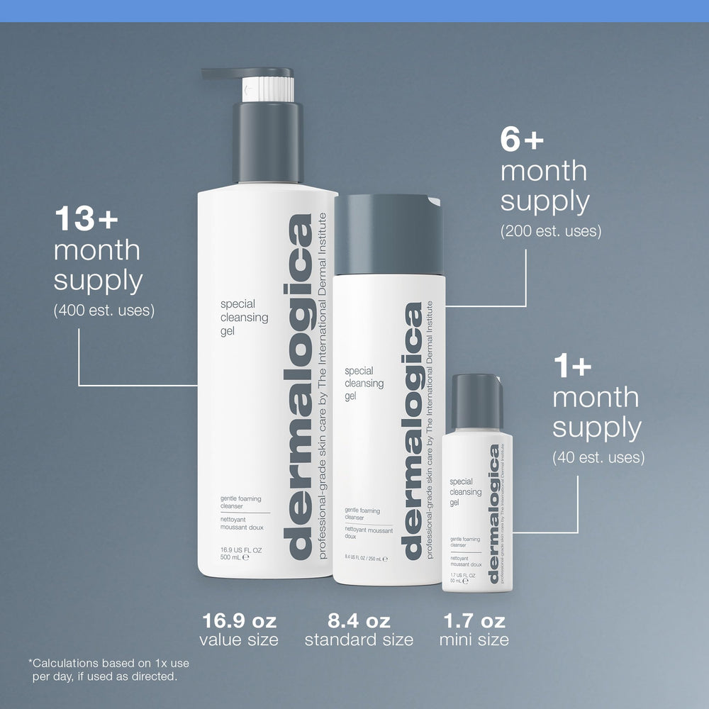 Dermalogica Special Cleansing Gel, piel equilibrada, limpieza ligera para pieles sensibles.