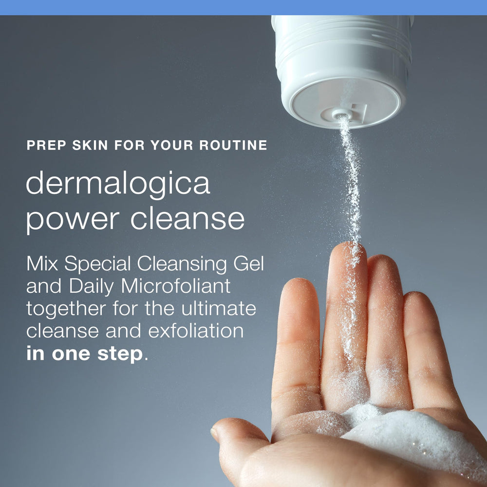 Dermalogica Special Cleansing Gel rinse with warm water for clean skin