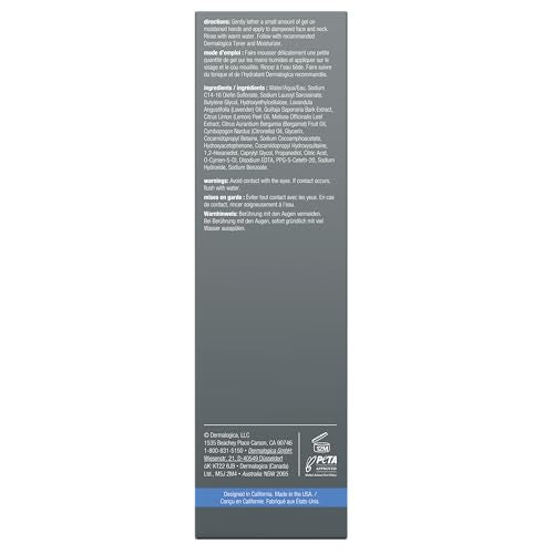 Wet face with Dermalogica Special Cleansing Gel creating a light, creamy foam