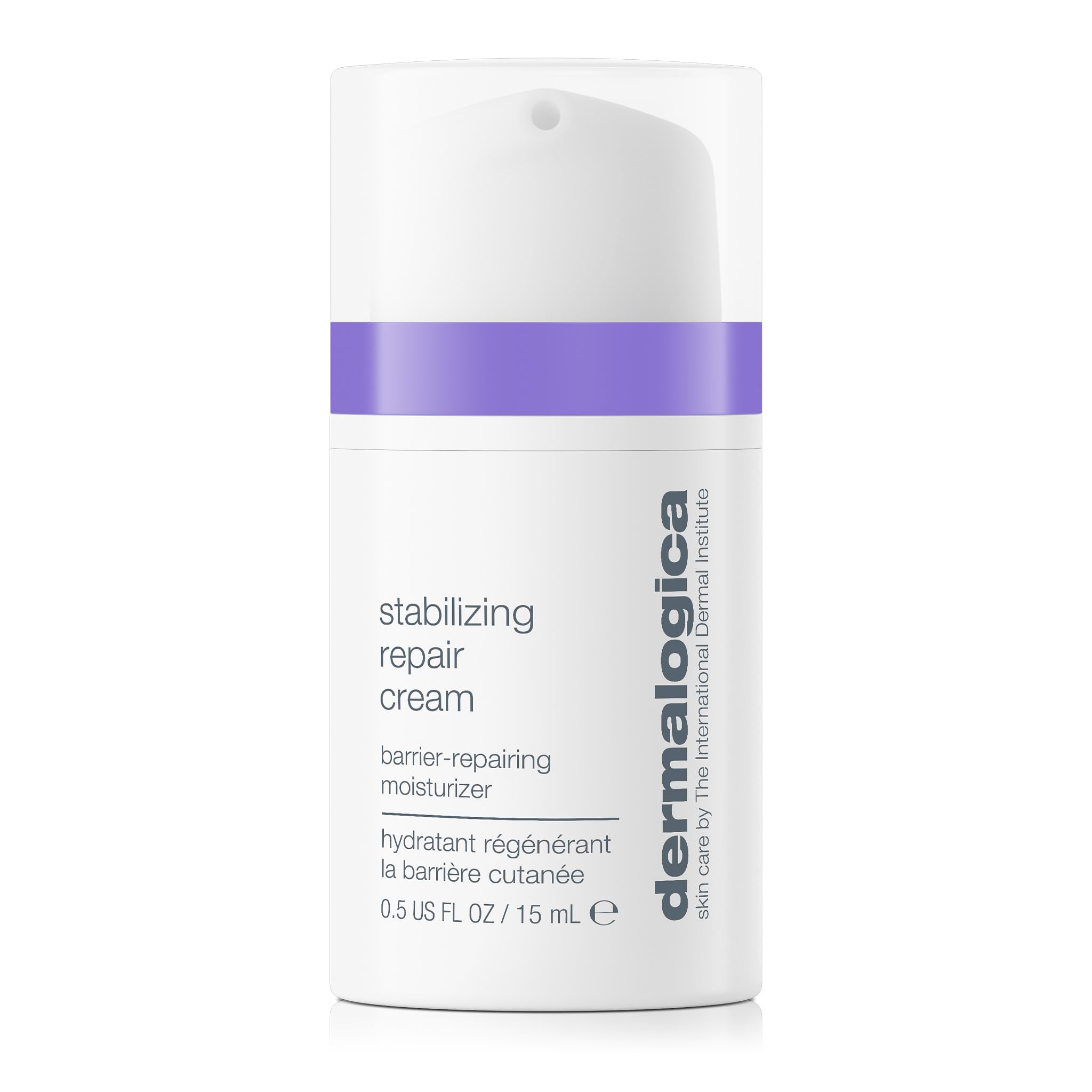 Dermalogica Stabilizing Repair Cream bottle showing barrier-supporting hydration.