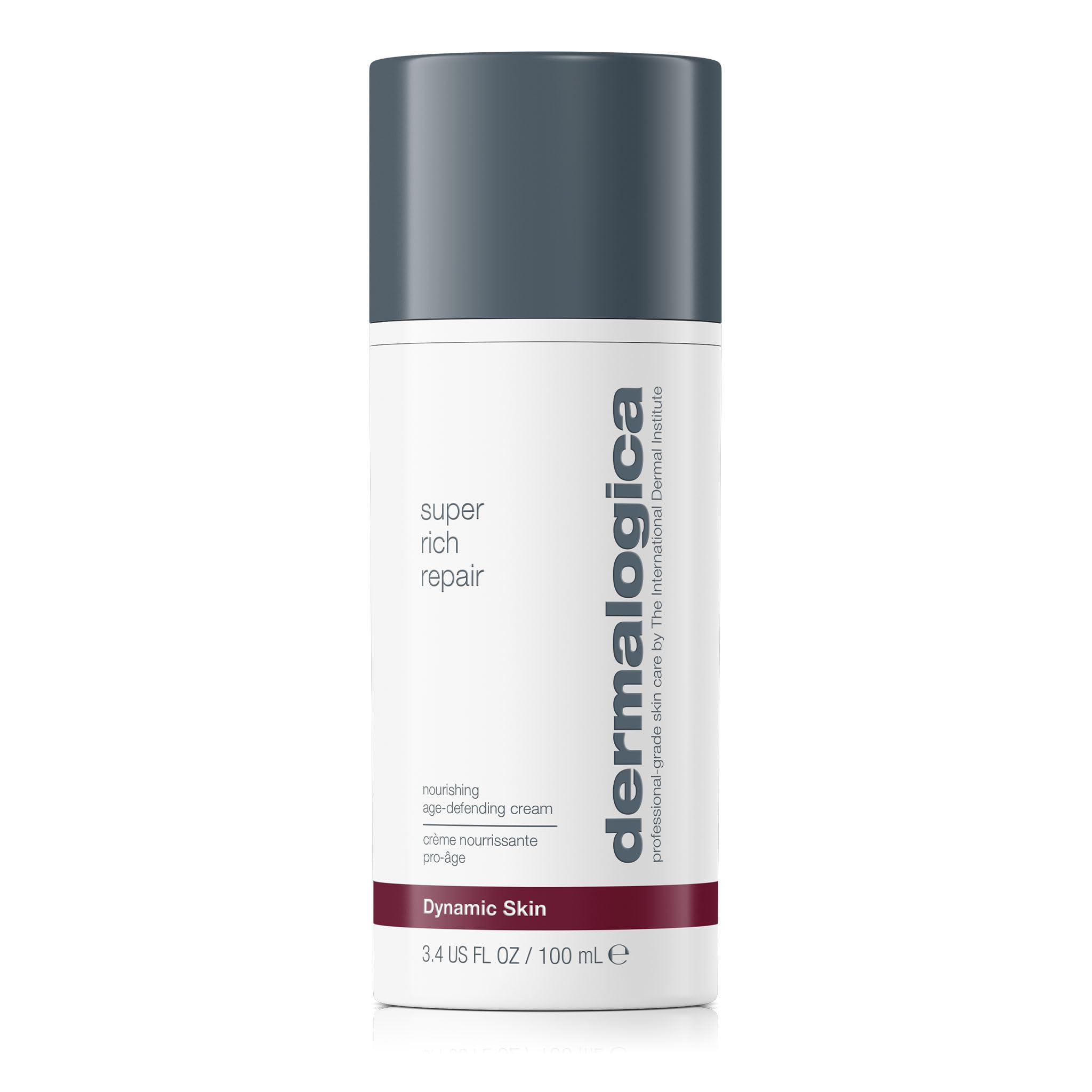 Dermalogica Super Rich Repair bottle delivering intense hydration for dry skin.