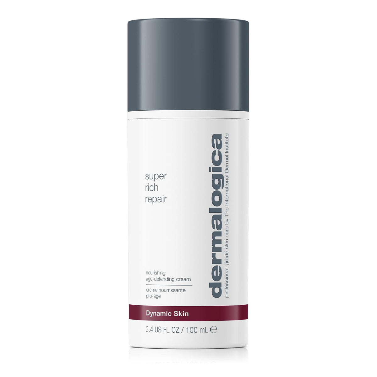 Dermalogica Super Rich Repair bottle delivering intense hydration for dry skin.