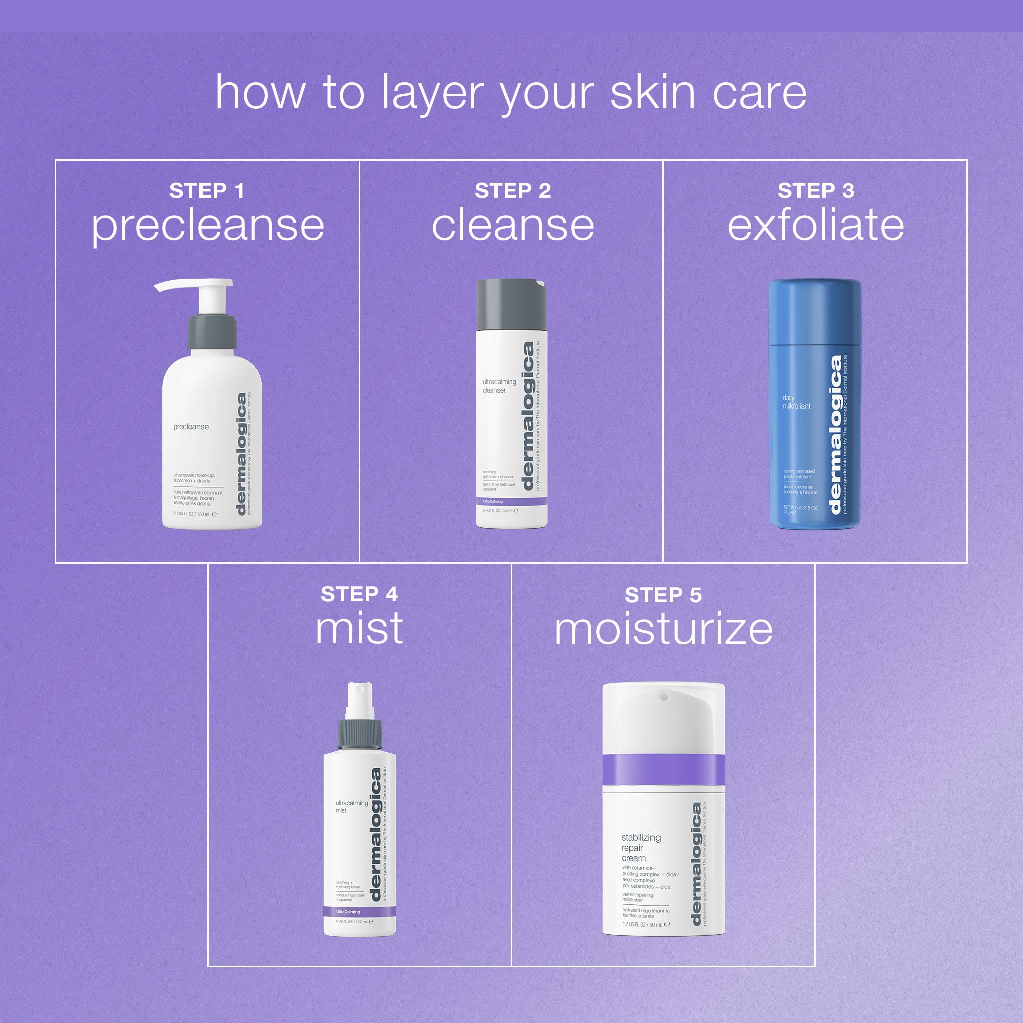 Dermalogica Ultracalming Cleanser packaging shown on shelf