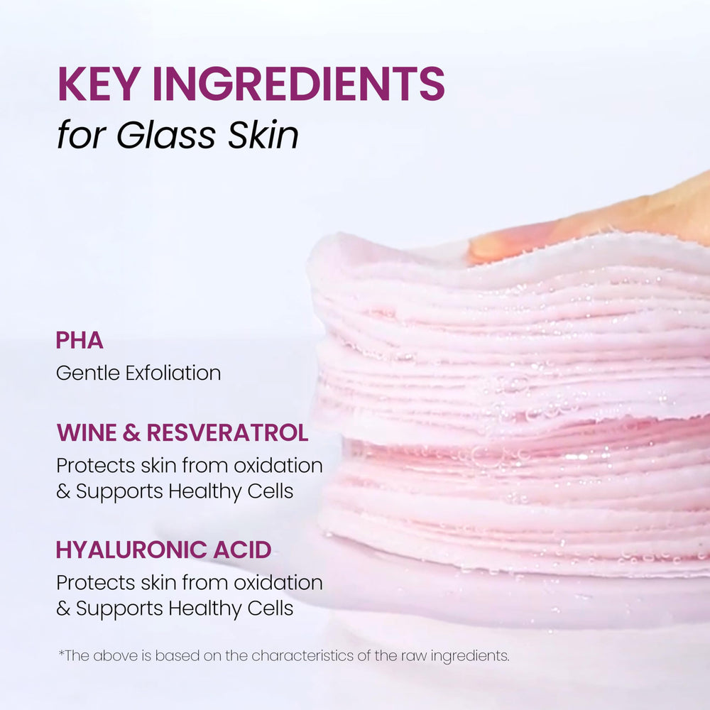 Bio-Peel Pad with PHA serum shows chemical exfoliation on the pad.