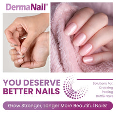 DermaNail cuticle cream tube moisturizes cuticles for healthier skin.