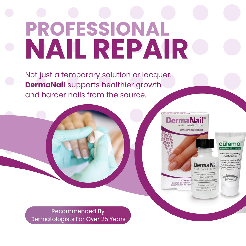 DermaNail nail care steps shown for easy application.