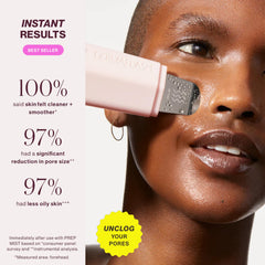 DERMAPORE+ Extract Mode glides over skin to remove dirt and blackheads safely