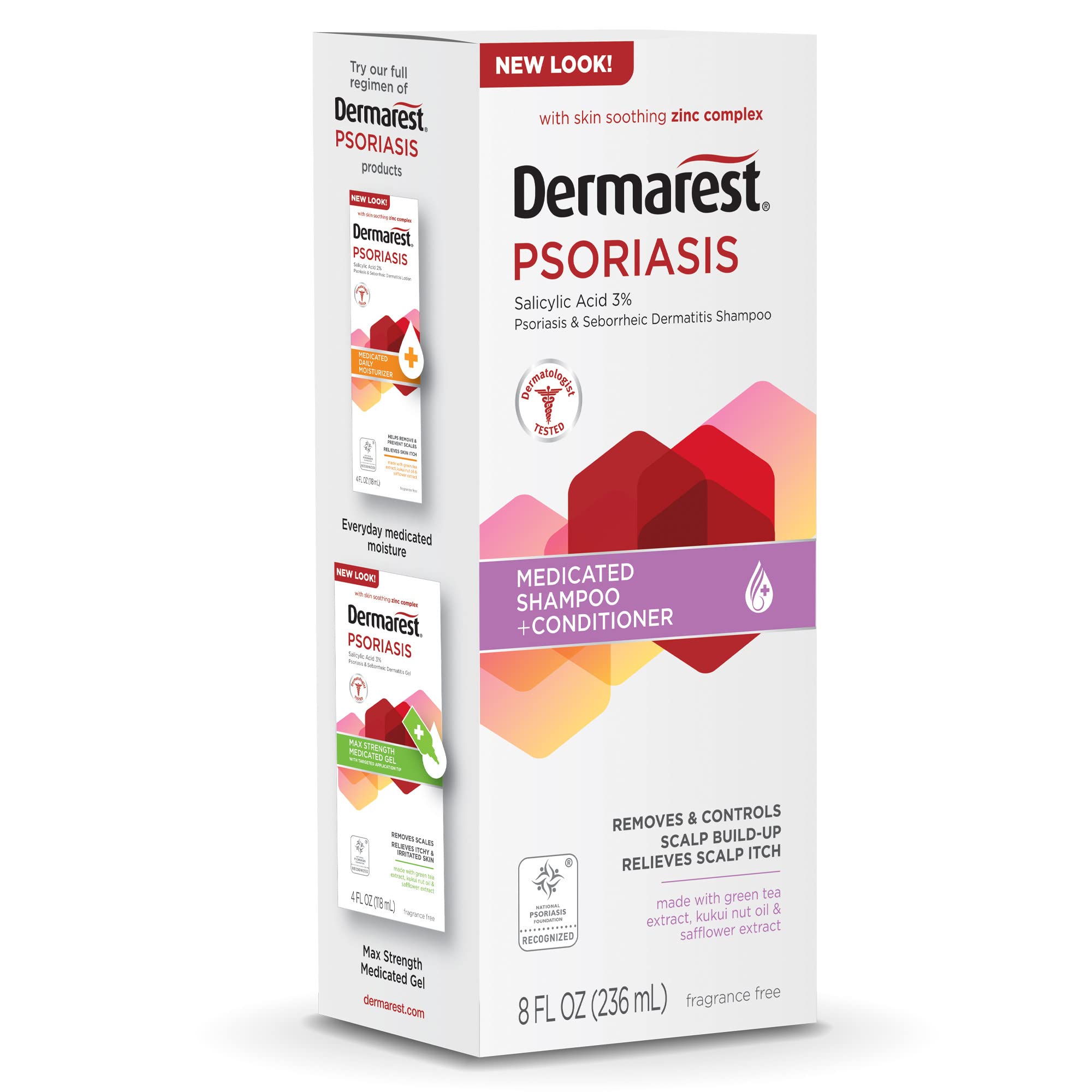 Acondicionador Dermarest para psoriasis, hidratación y suavidad del cabello