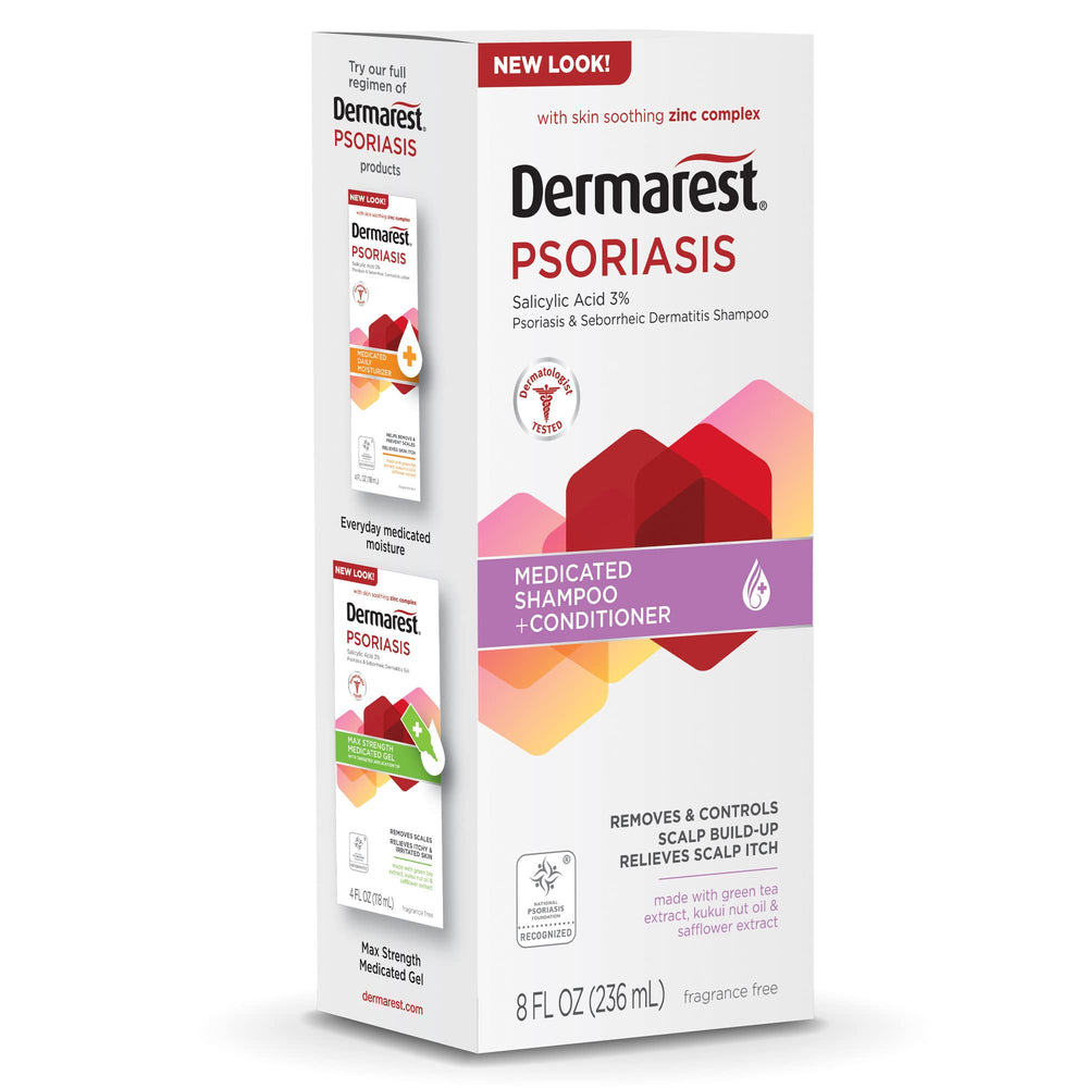 Acondicionador Dermarest para psoriasis, hidratación y suavidad del cabello